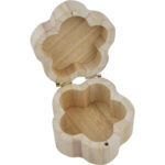 Cutie din lemn in formă de floare 9x 5,5cm Meyco 35023