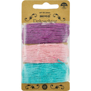 Șnur rasucit set 3 culori Meyco 936